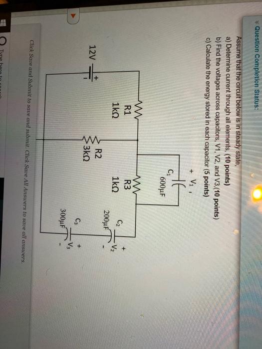 Solved Question Completion Status: Assume that the circuit | Chegg.com