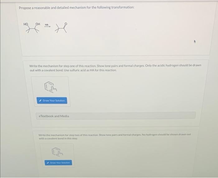 Solved Propose a reasonable and detailed mechanism for the | Chegg.com