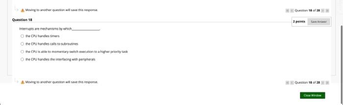 Solved Question 18 2 points Voing to the question will this | Chegg.com