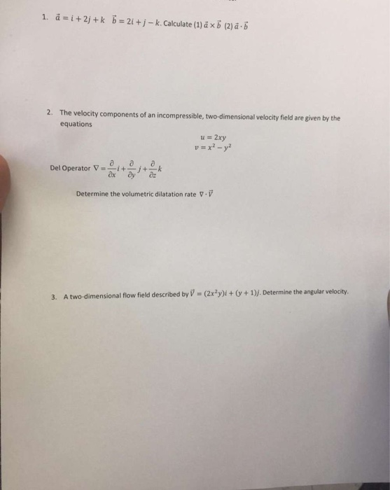 Solved 1 D I 2j K B 2i J K Calculate 1 A X 5 Chegg Com