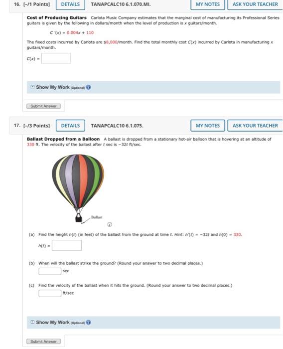 Solved Cost of Producing Guitars Carlota Music Company