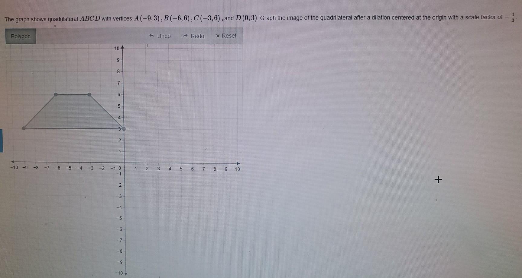 Solved The graph shows quadrilateral ABCD with vertices | Chegg.com