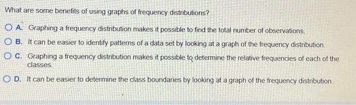 Solved What are some benefits of representing data sets | Chegg.com