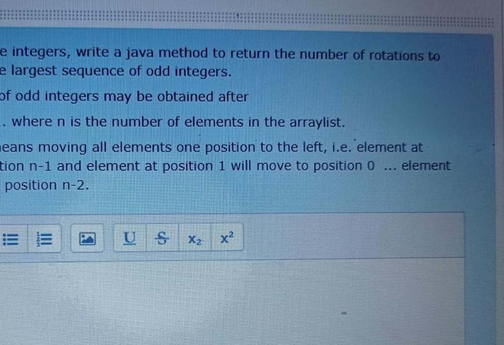 Solved Given an arraylist of positive integers, write a java | Chegg.com