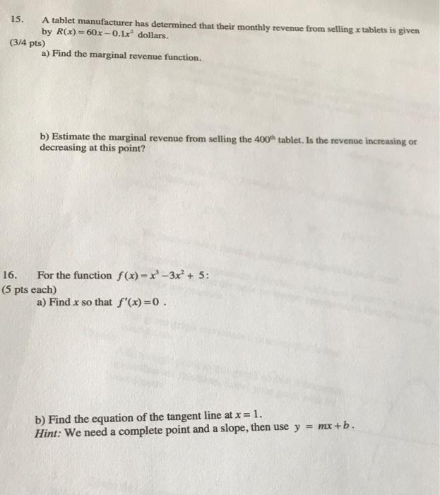 Solved 13. Find the derivative of the following functions | Chegg.com