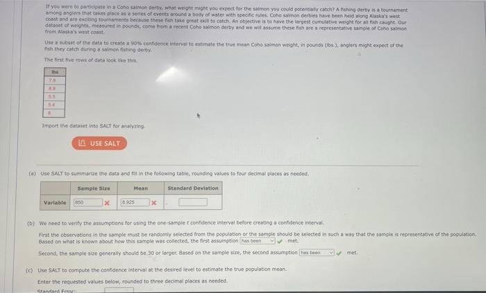 If you were co participhle in a Eoho salmon derby, | Chegg.com