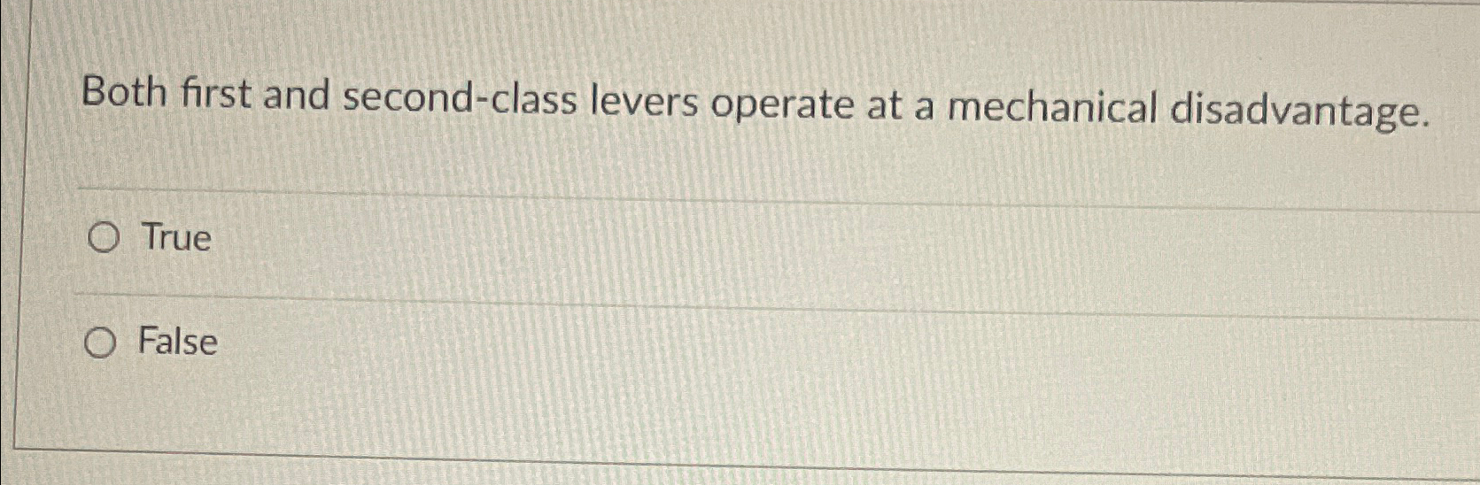 Solved Both first and secondclass levers operate at a