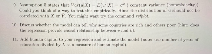 From Theory To Empirics A Central Question In Deve Chegg Com