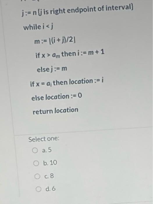 Solved Assume that you are using binary search algorithm to | Chegg.com