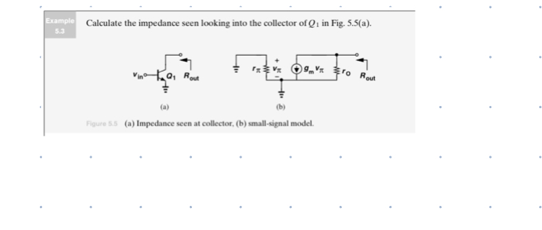 Solved Example Calculate the impedance seen looking into the | Chegg.com