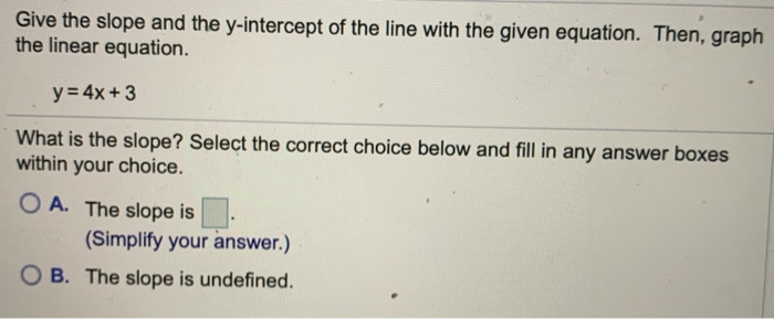 Solved Find The Equation Of The Line With The Given 3959