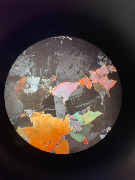 Solved Describe this thin section along with its hand sample | Chegg.com