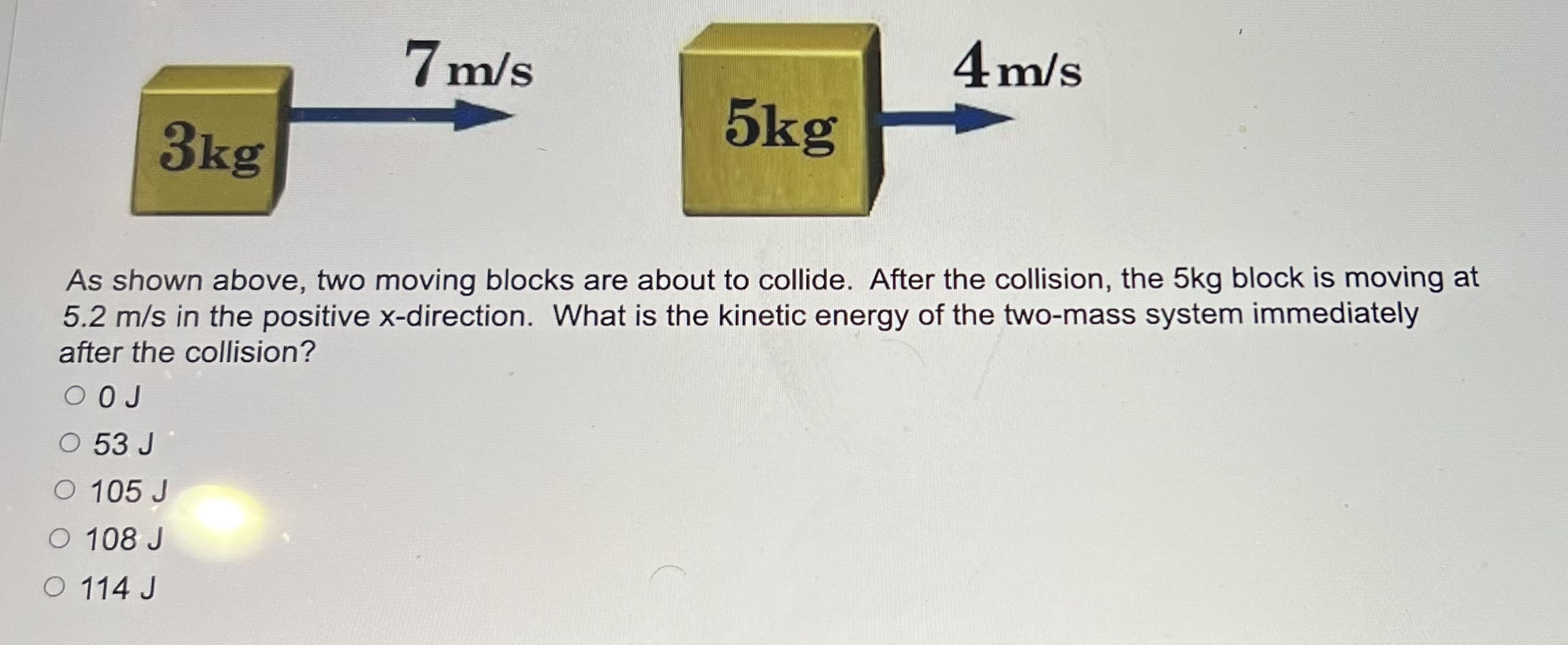 Solved As shown above, two moving blocks are about to | Chegg.com