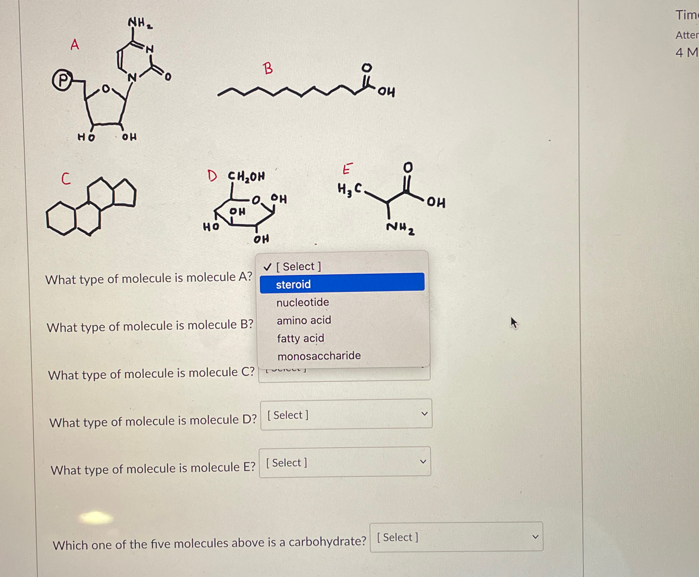 Solved What type of molecule is molecule A? [ ﻿Select | Chegg.com