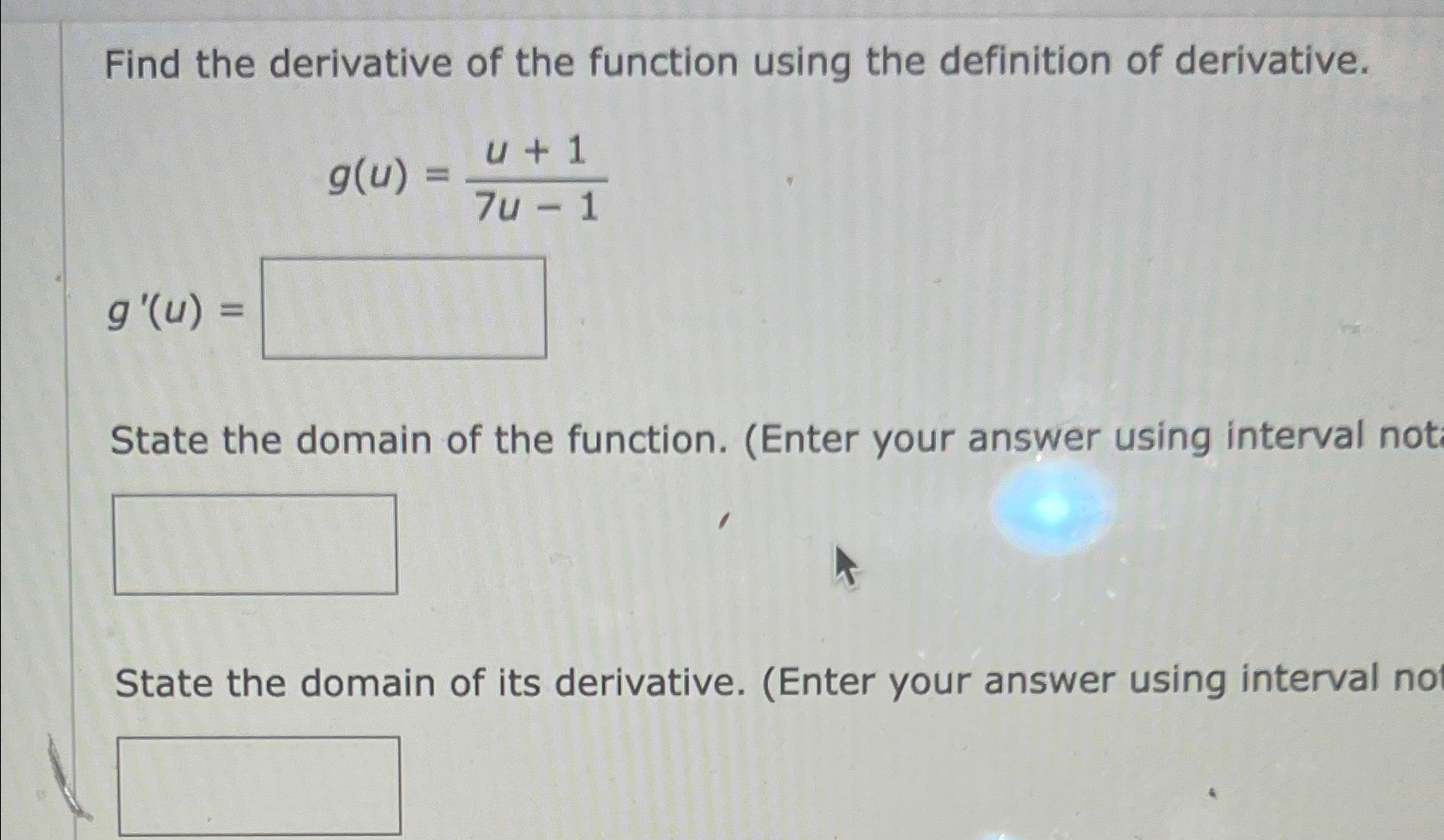 Solved Find the derivative of the function using the | Chegg.com