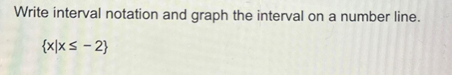 Solved Write interval notation and graph the interval on a | Chegg.com