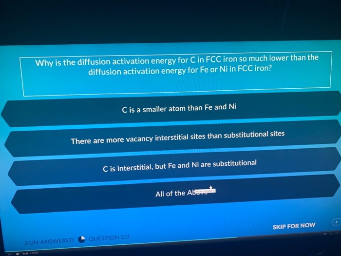 Diffusion Activation Energy Diffusion Activation Energy