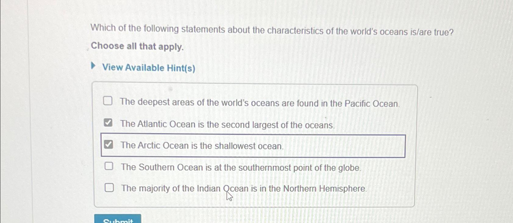 Solved Which of the following statements about the | Chegg.com