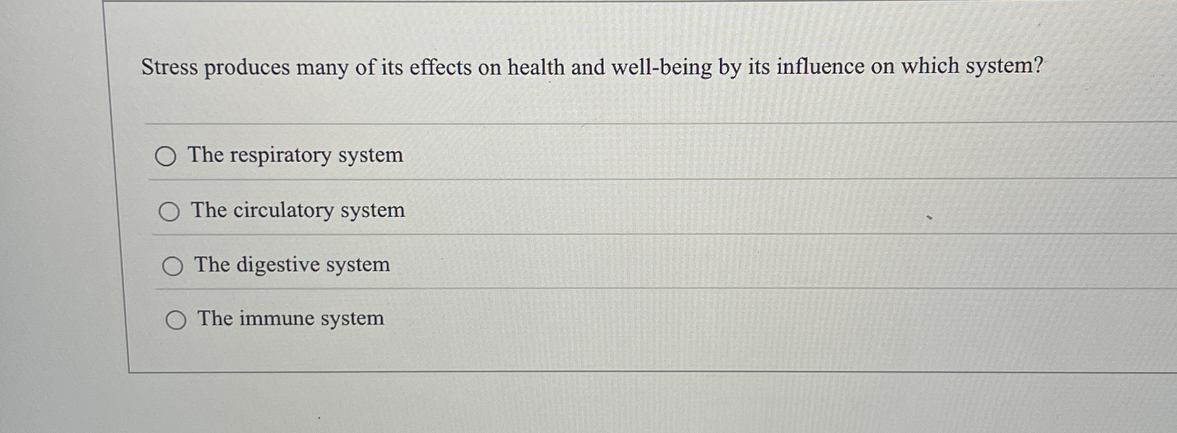 Solved Stress produces many of its effects on health and | Chegg.com