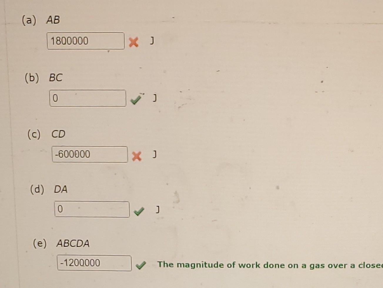 Solved A Gas Follows The PV Diagram In The Figure Below. | Chegg.com