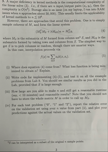 Solved A major deficiency in kernel methods is the | Chegg.com