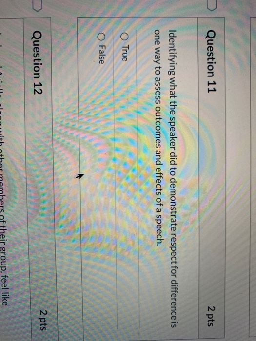 Solved Question 11 2 pts Identifying what the speaker did to | Chegg.com