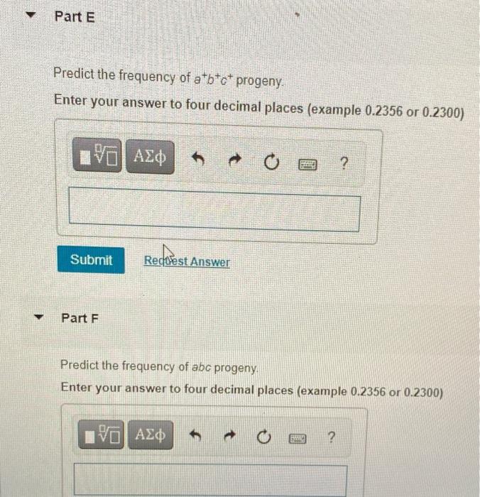 Solved Genes A, B, And C Are Linked On A Chromosome And | Chegg.com