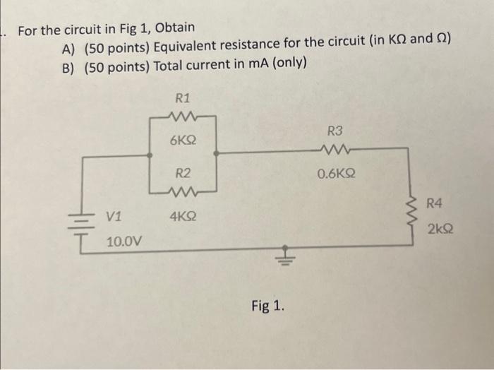 Solved Problem 2 Calculate the equivalent resistor and the | Chegg.com