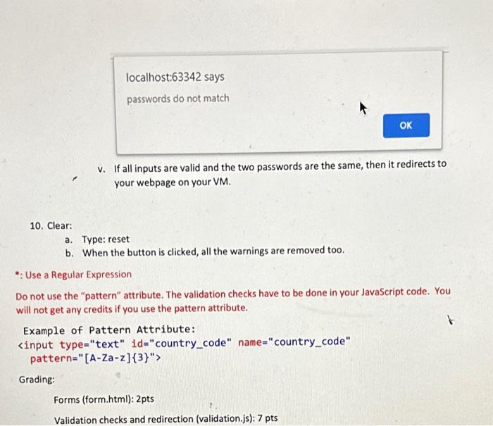 Solved (10pt) Write an HTML document (form.html) that has | Chegg.com