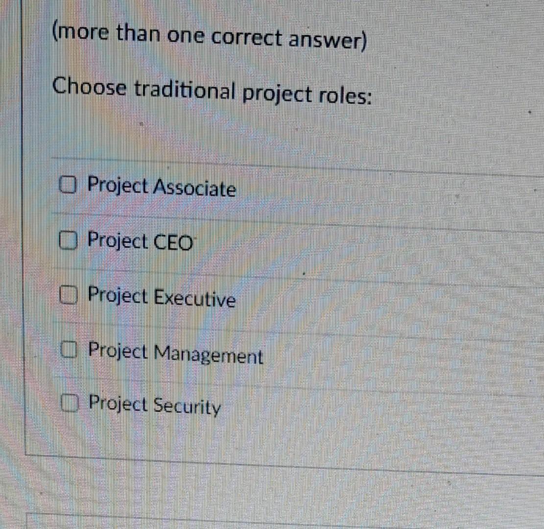 Solved (more than one correct answer) Choose traditional | Chegg.com