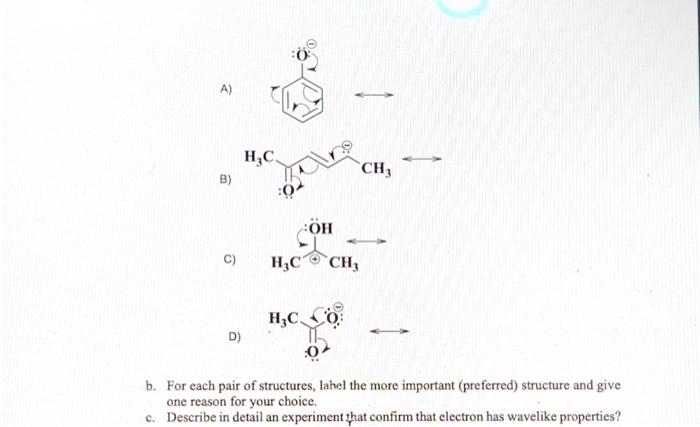 Solved A) B) C) D) B. For Each Pair Of Structures, Lahel The | Chegg.com