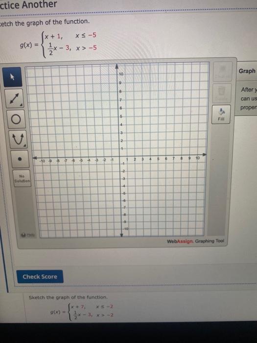 Solved ctice Another cetch the graph of the function. XS-5 | Chegg.com