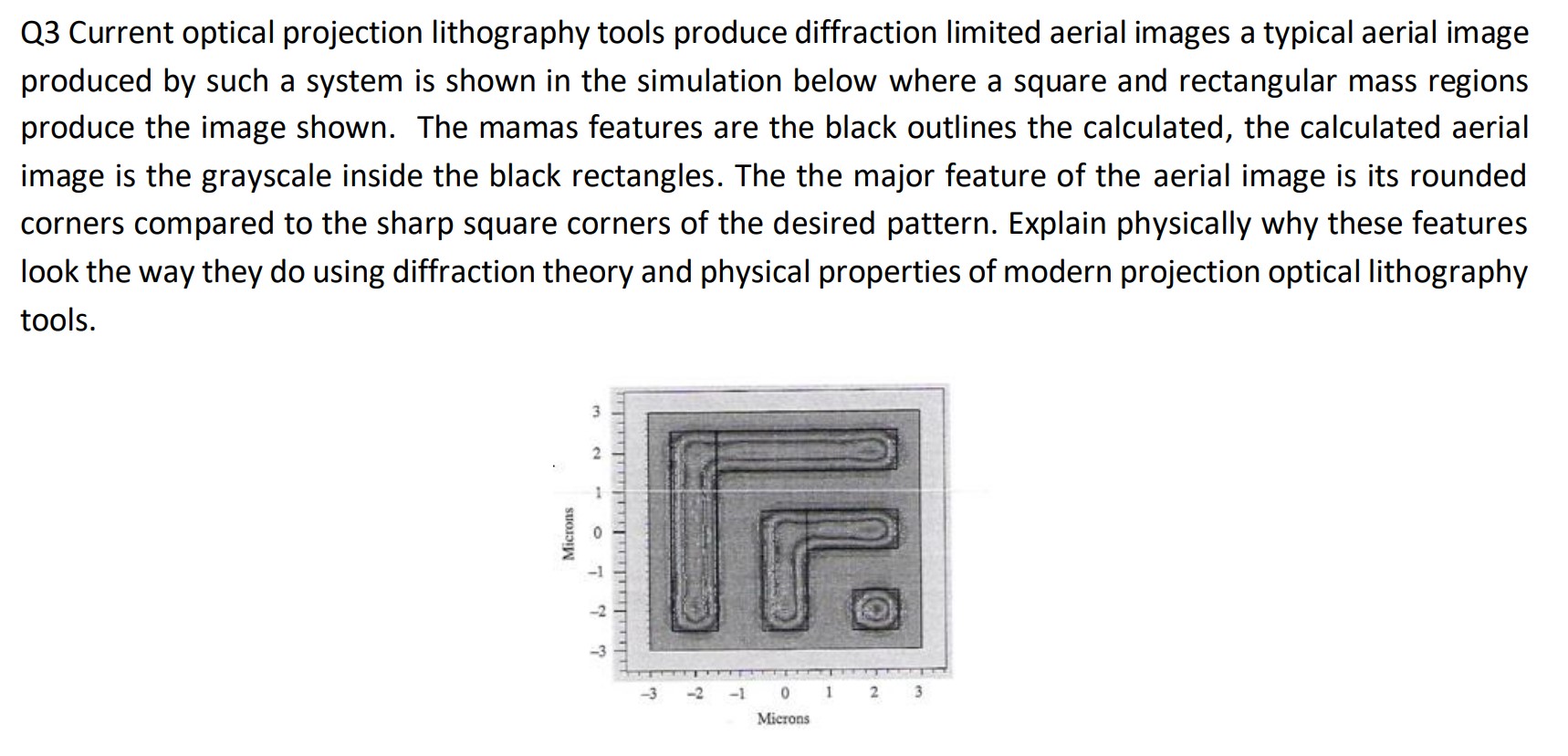 Solved Q3 ﻿Current optical projection lithography tools | Chegg.com