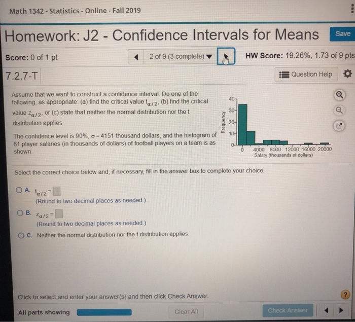 Solved math 1342 statistics online fall 2019 homework chegg