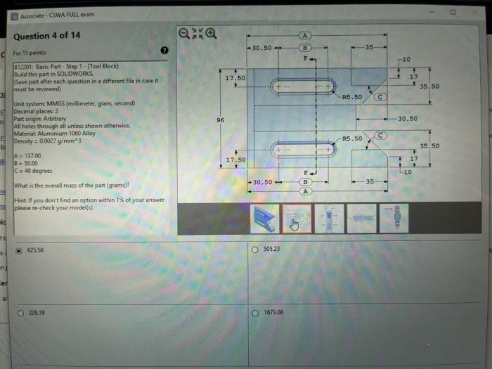 Solved Associate-CSWA FULL Exam Question 5 Of 14 For 15 | Chegg.com