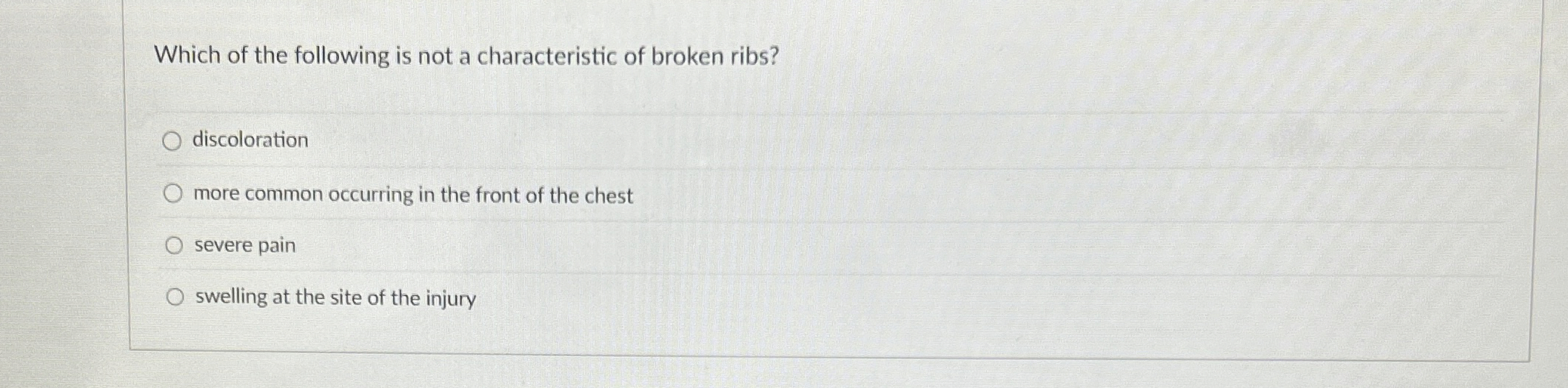 Solved Which of the following is not a characteristic of