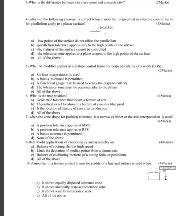 Solved 3-What is the difference between circular runout and | Chegg.com