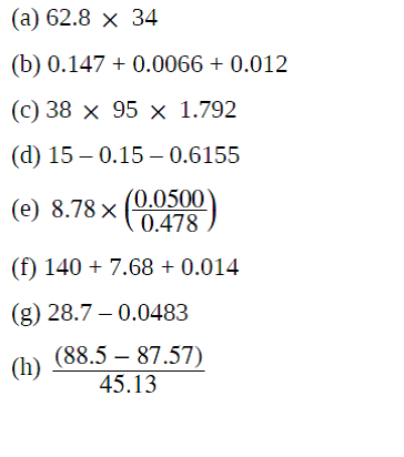 Solved: Perform The Following Calculations And Report Each Answer ...