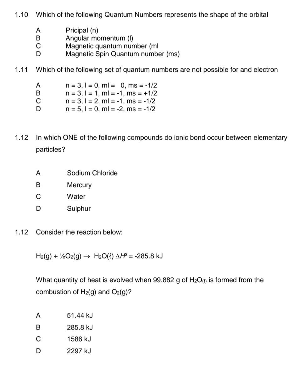 Solved 1 10 Which Of The Following Quantum Numbers Chegg solved-1-10-which-of-the-following-quantum-numbers-chegg