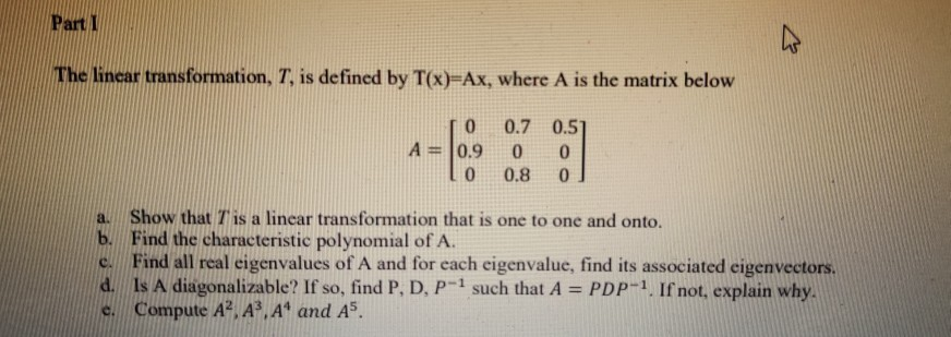 Solved (LINEAR ALGEBRA) please help me with this | Chegg.com