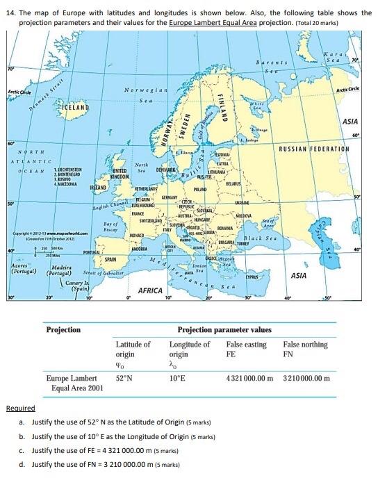 latitude and longitude map of asia