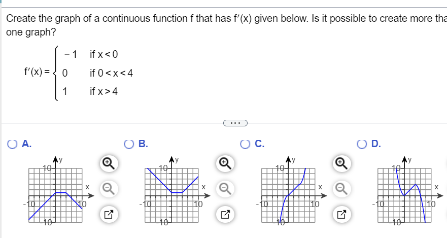Solved Create the graph of a continuous function f ﻿that has | Chegg.com