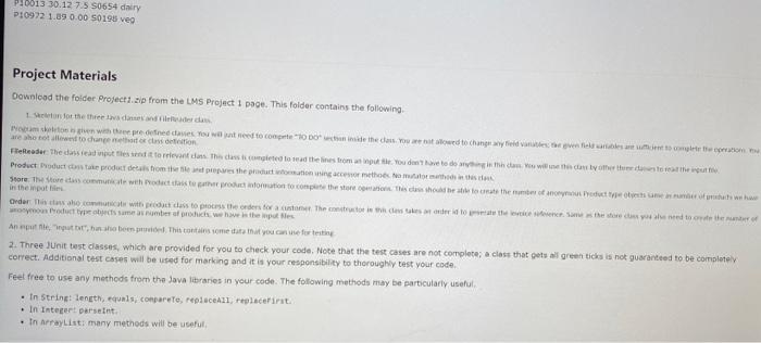 Solved The project task is to construct a Java program | Chegg.com