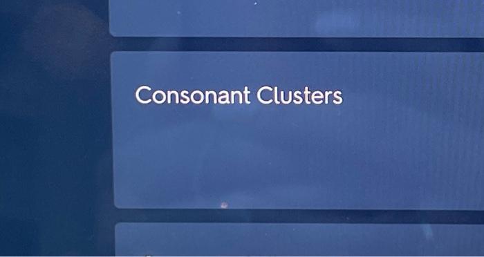 solved-consonant-clusters-chegg