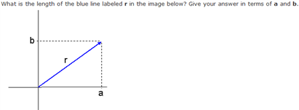 Solved What is the length of the blue line labeled r in the | Chegg.com