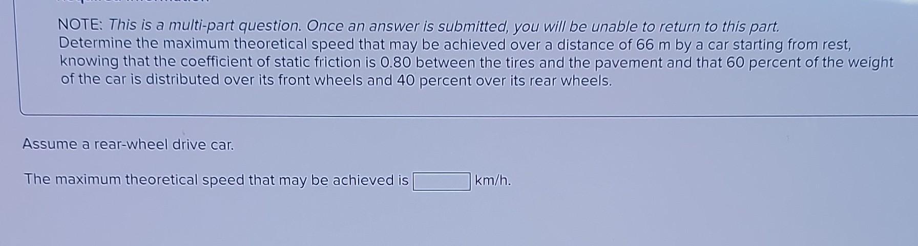 Solved NOTE: This is a multi-part question. Once an answer | Chegg.com