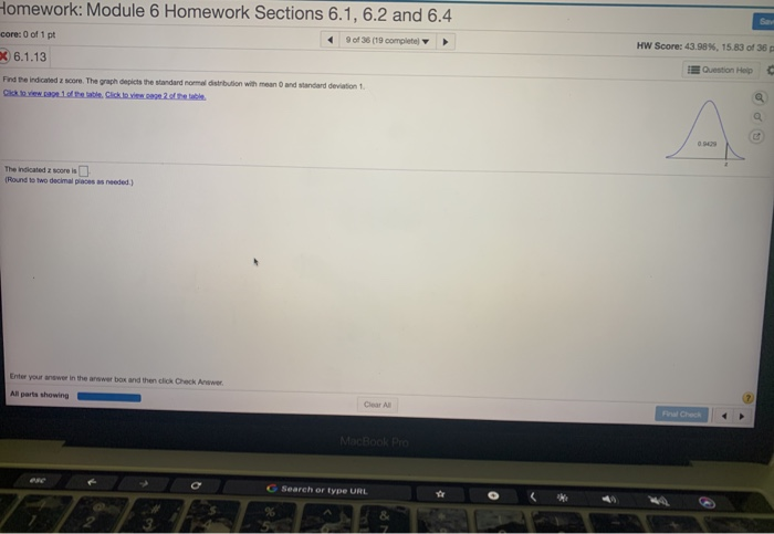 Solved Homework: Module 6 Homework Sections 6.1,6.2 And 6.4 | Chegg.com