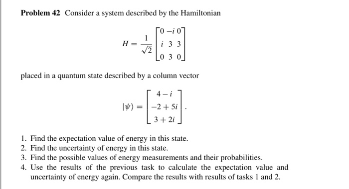 Solved Problem 42 Consider A System Described By The | Chegg.com