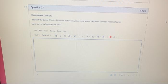 Solved D A researcher found a significant main effect as | Chegg.com