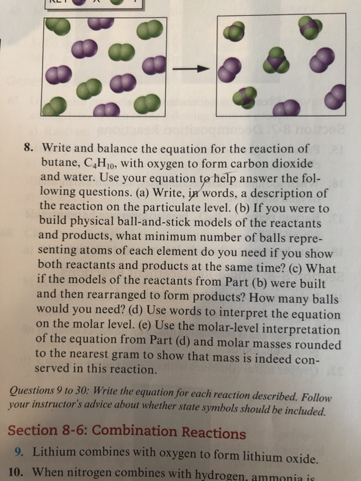 Solved 8. Write and balance the equation for the reaction of | Chegg.com